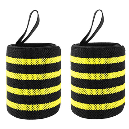 1 Pair Wristband Wrist Support Brace Straps Extra Strength Weight Lifting Wrist Wraps Bandage Fitness Gym Training Custom Logo