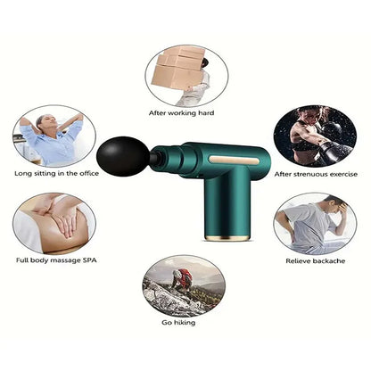 Mini Fascia Gun Professional Physiotherapy Body Massage Gun Deep Muscle Impact Beating Suitable for Neck Back and Legs Exercise